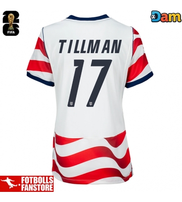 Förenta stater Malik Tillman #17 Hemmatröja Dam VM 2026 Kortärmad